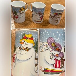 Roy Kirkham | “Snowy” Bone China Mugs (Set of 3)